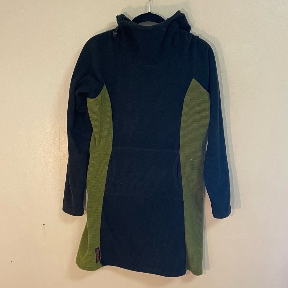 Melanzana Women’s Microgrid Dress Black/Green Size M